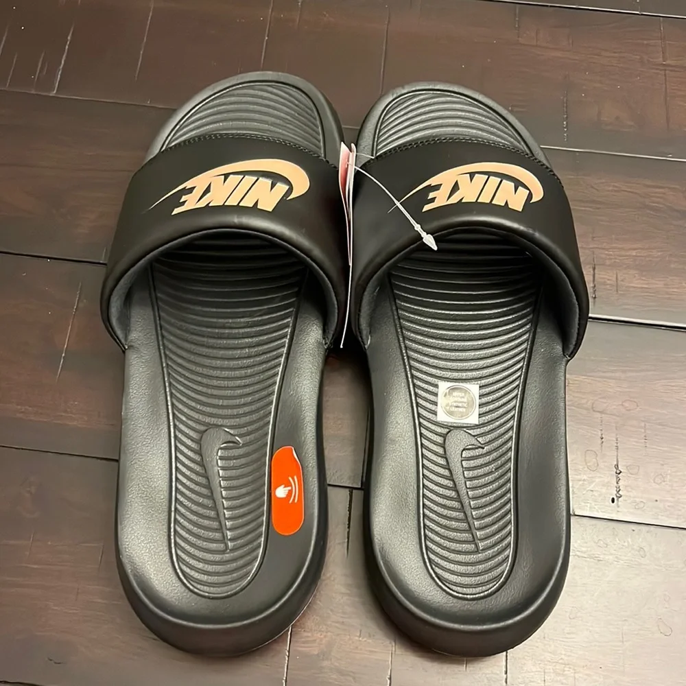 Nike Victori One Slides Sandals Shoes new CN9677 001 black bronze Women’s Size 8